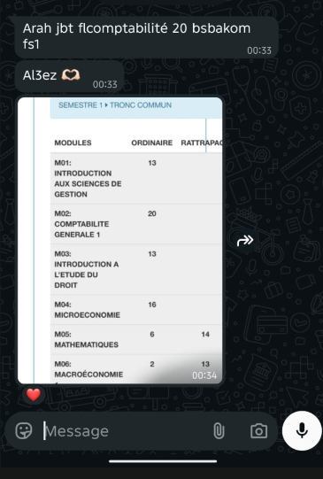 Commentaire étudiant sur UnivX